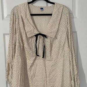 Old Navy Black Polka Dot Dress